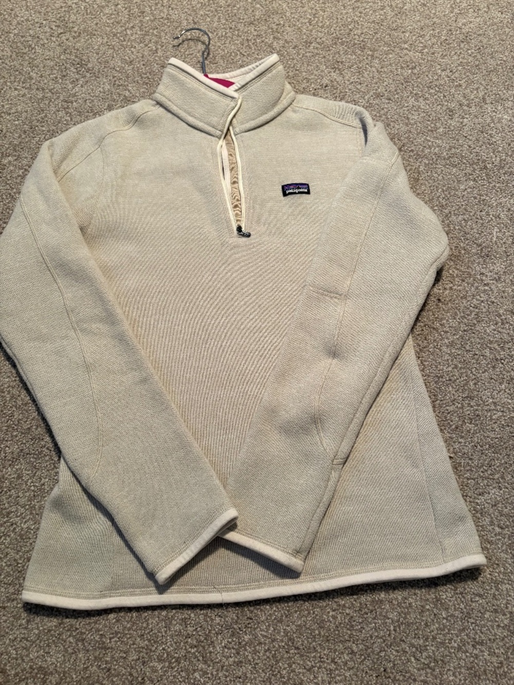 Patagonia Better Sweater 1/4 Zip Fleece Pullover Cream Women’s M